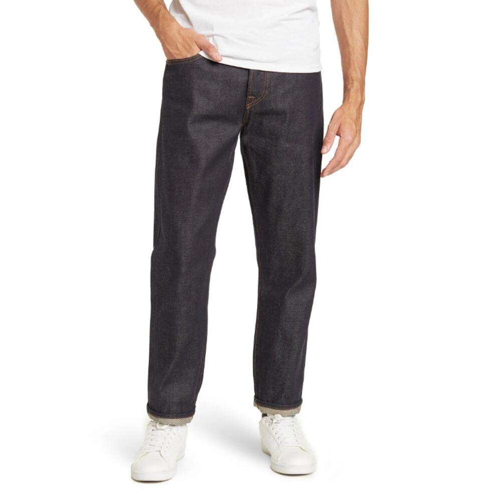 Baldwin Reed Classic Straight Leg Jeans Dark Wash Selvage Denim Business Casual